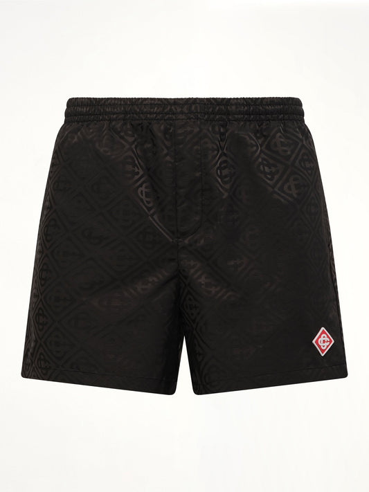 CASABLANCA Jacquard Swim Shorts (Black)