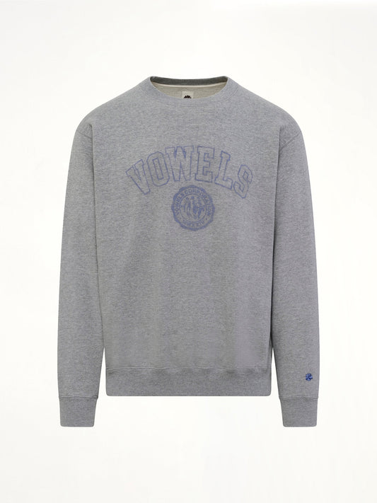 VOWELS Faded Collegiate Sweatshirt (Grey)