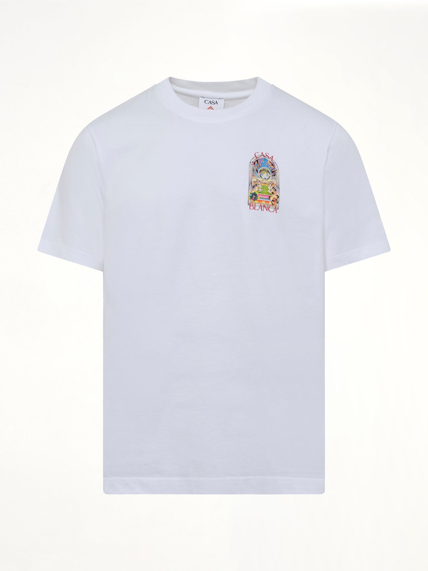 CASABLANCA Casa Way Orchid Classic T-Shirt (White)