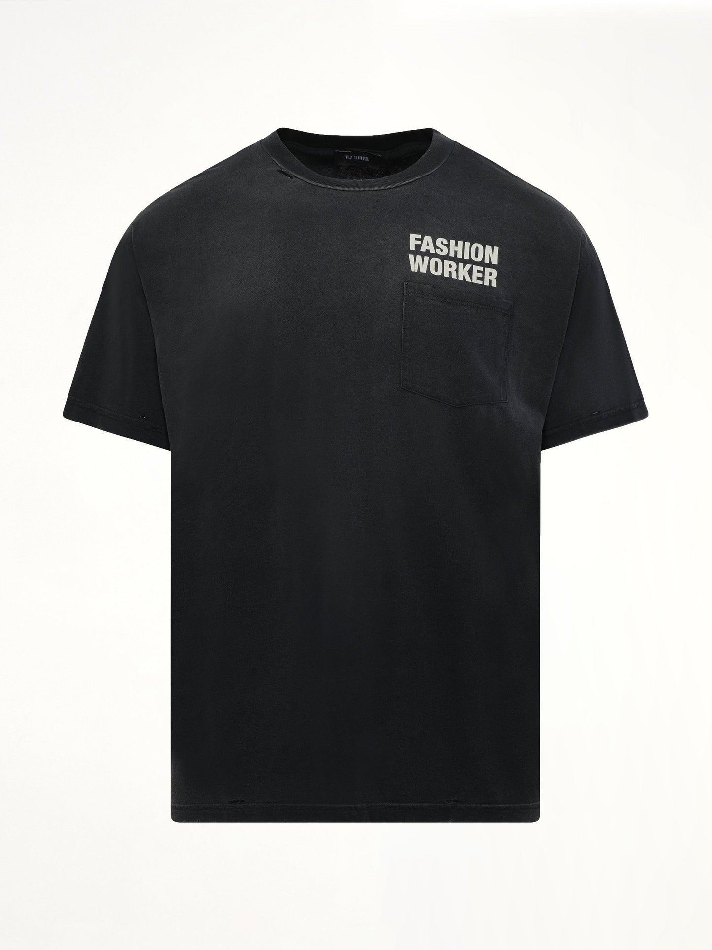 WILLY CHAVARRIA Fashion Worker Easy T-Shirt (Black)