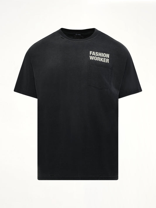 WILLY CHAVARRIA Fashion Worker Easy T-Shirt (Black)