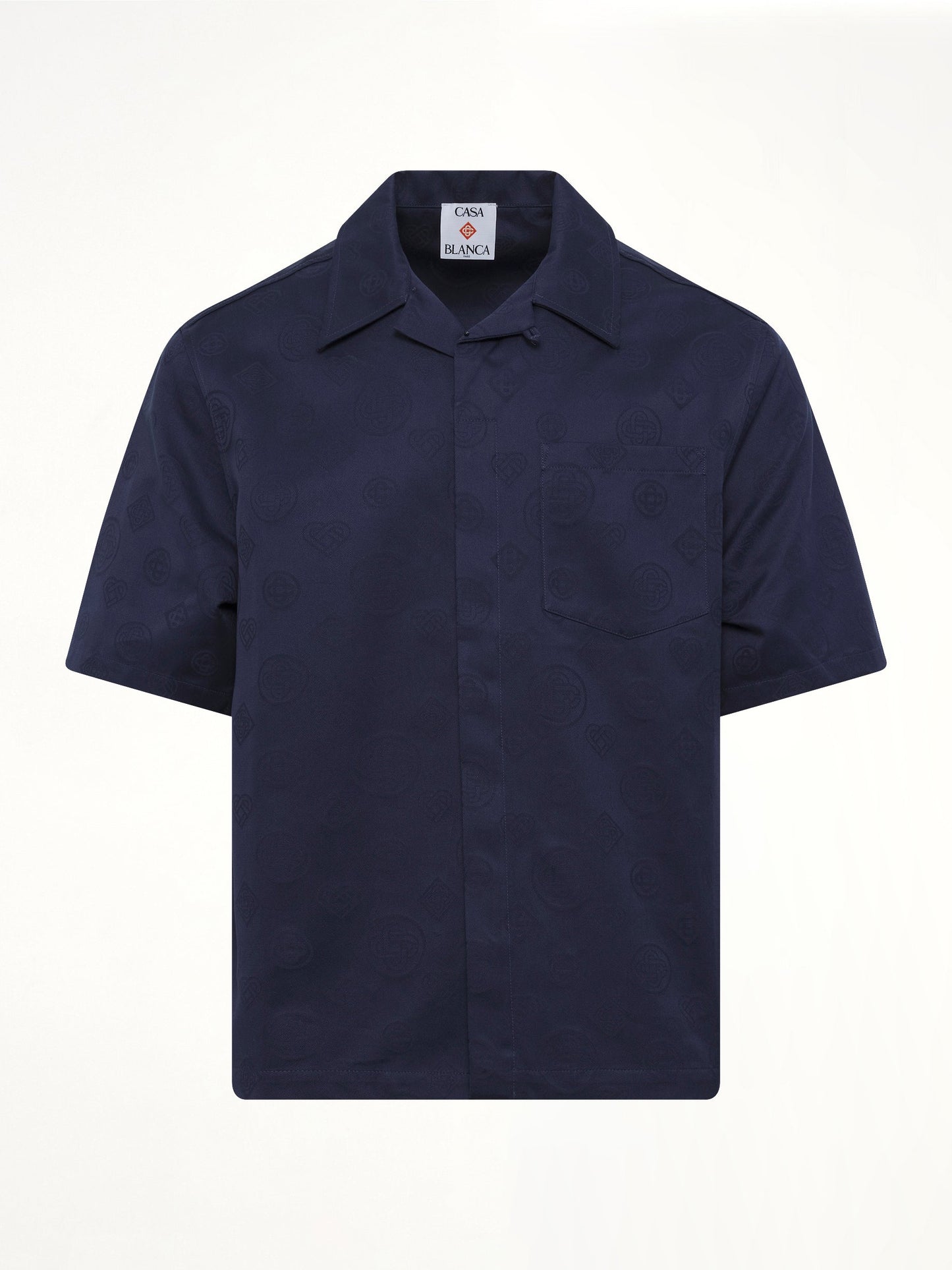 CASABLANCA Monogram SS Shirt (Blue)