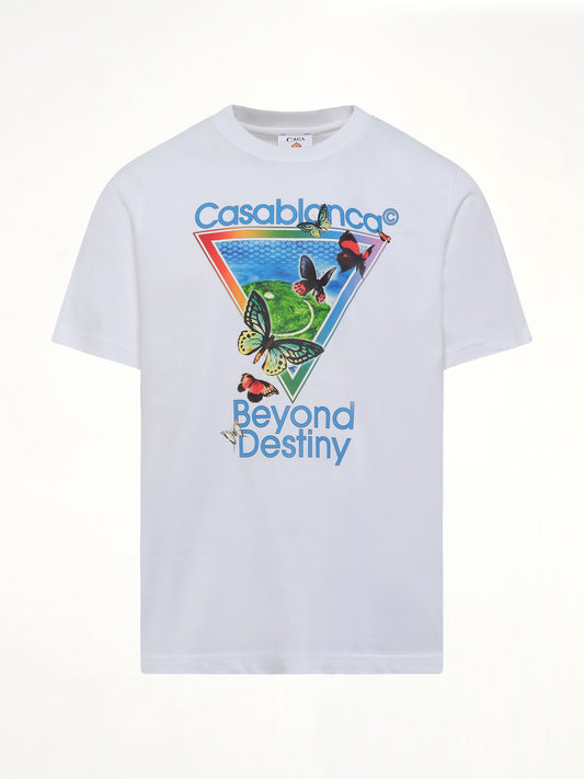 CASABLANCA Tennis Club Icon Beyond Destiny Classic T-Shirt (White)