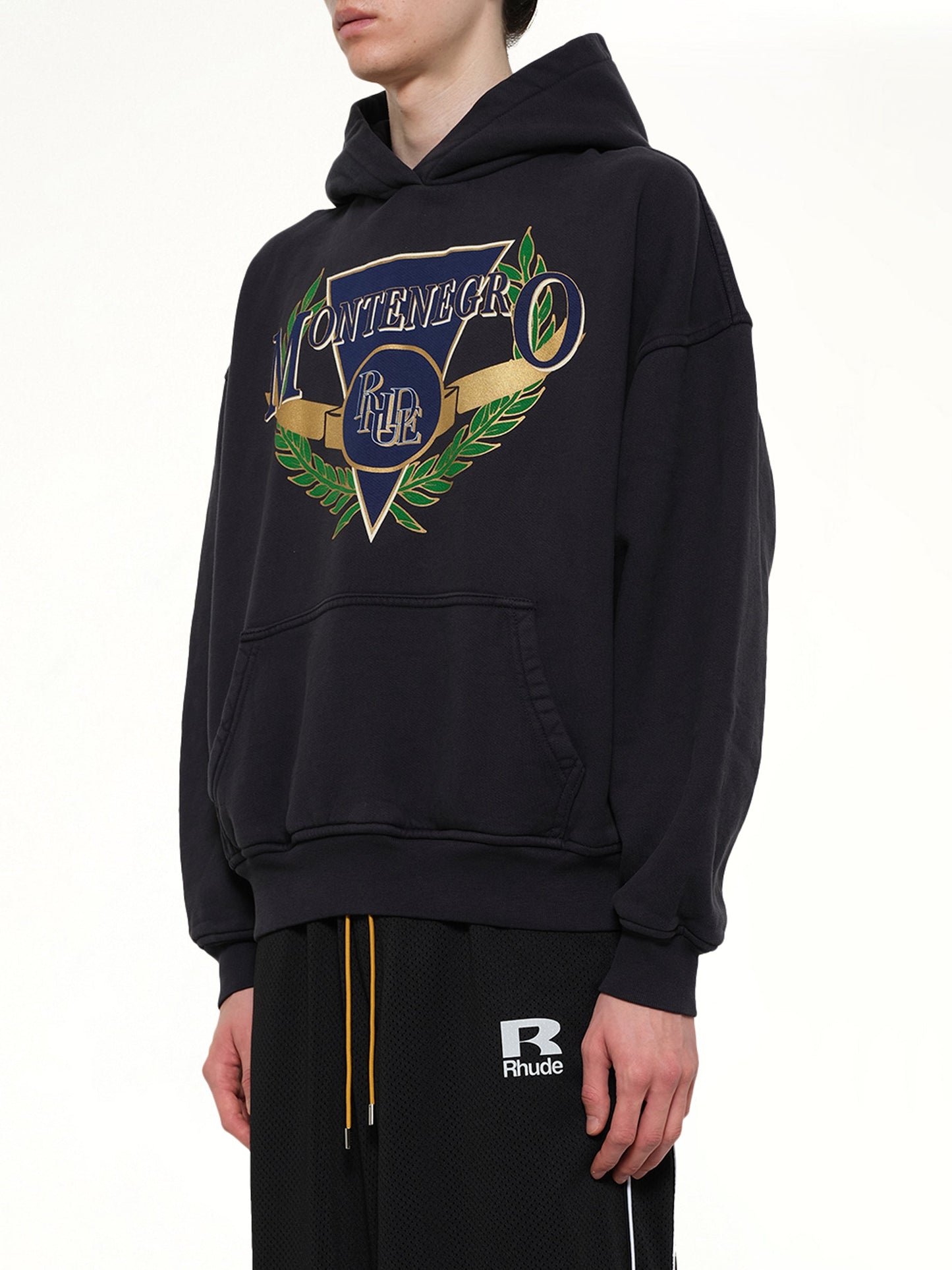 RHUDE Montenegro Regatta Hoodie (Black)