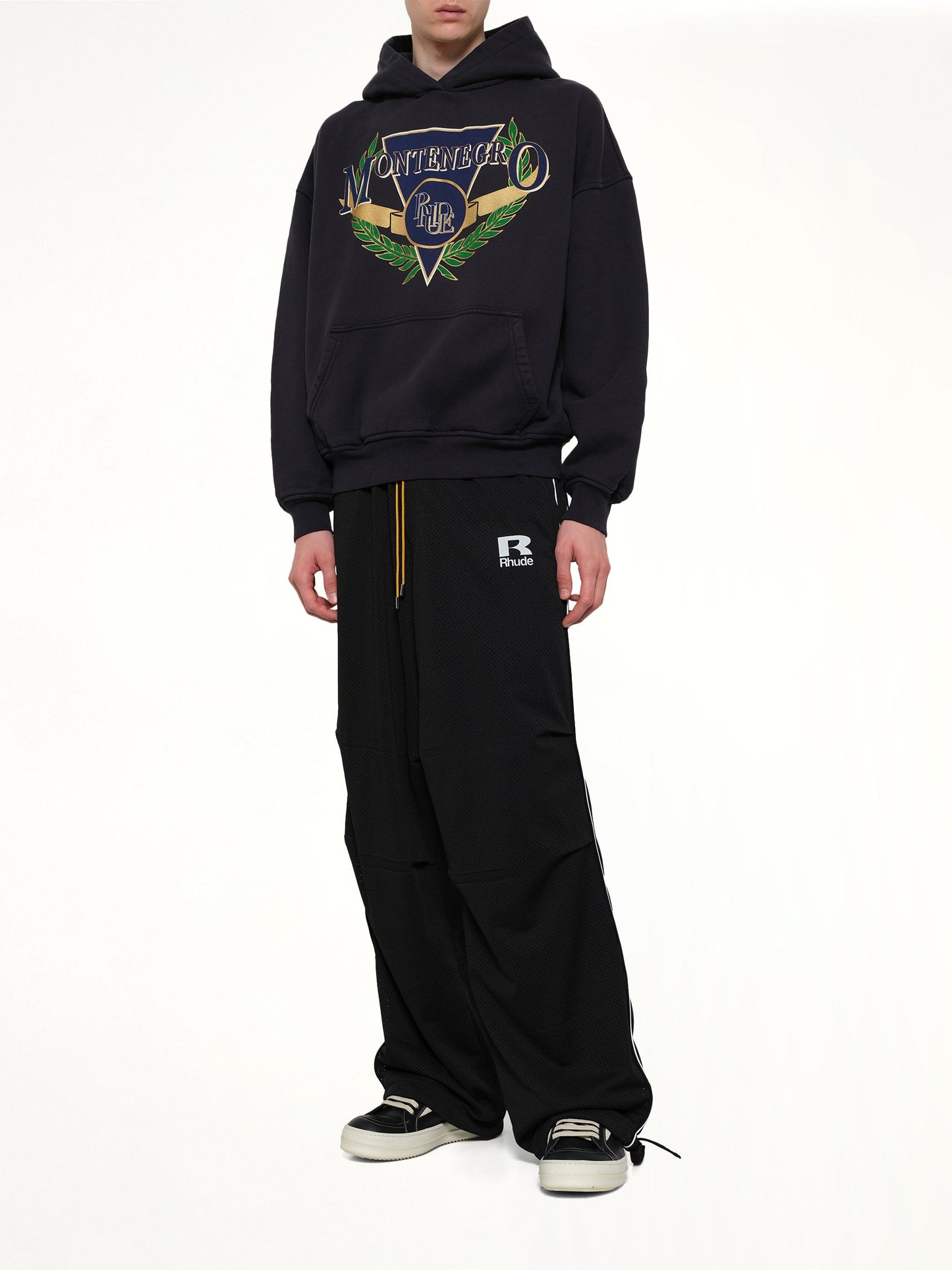 RHUDE Montenegro Regatta Hoodie (Black)