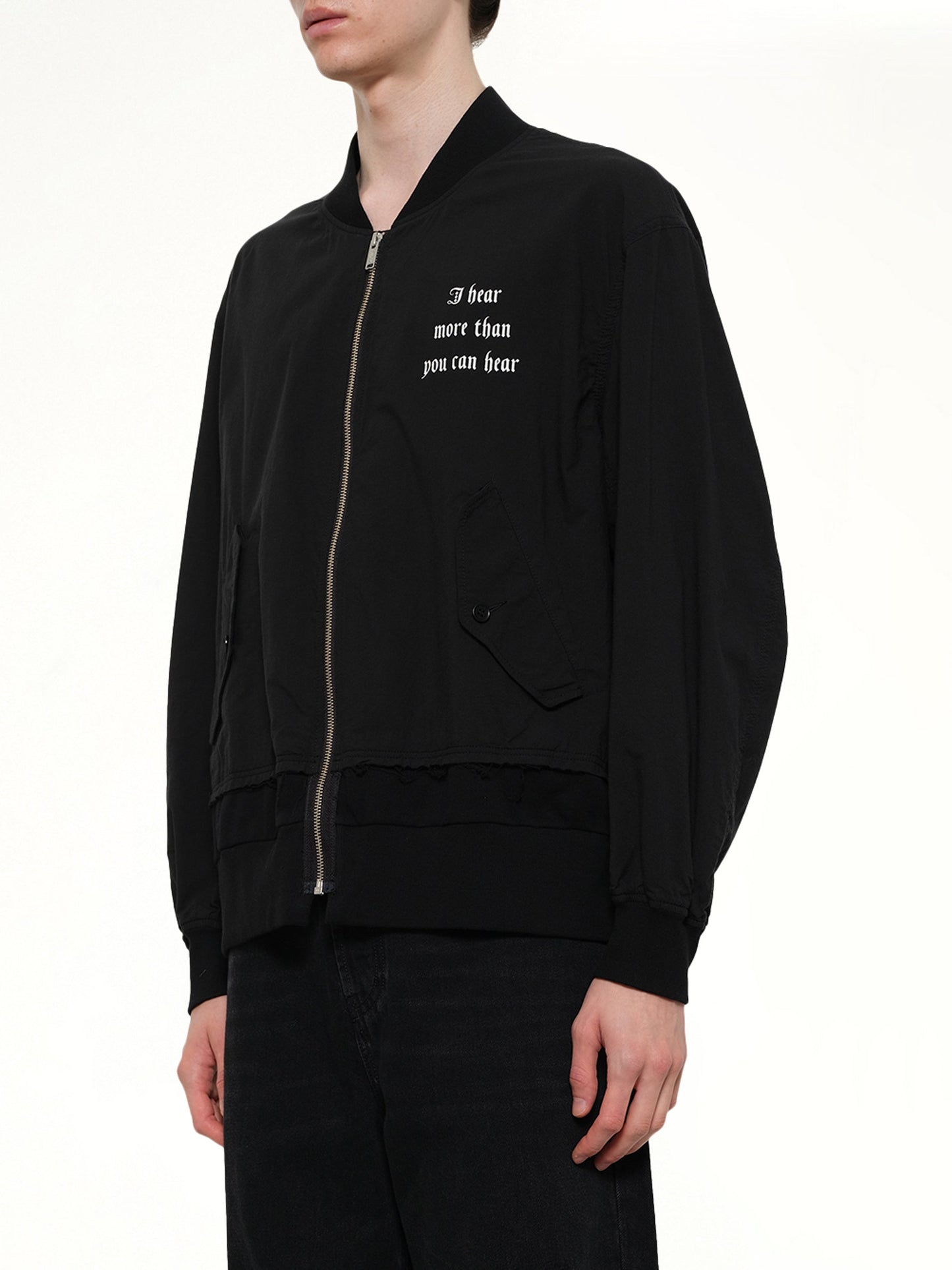 UNDERCOVER I Hear Bomber Jacket (Black)
