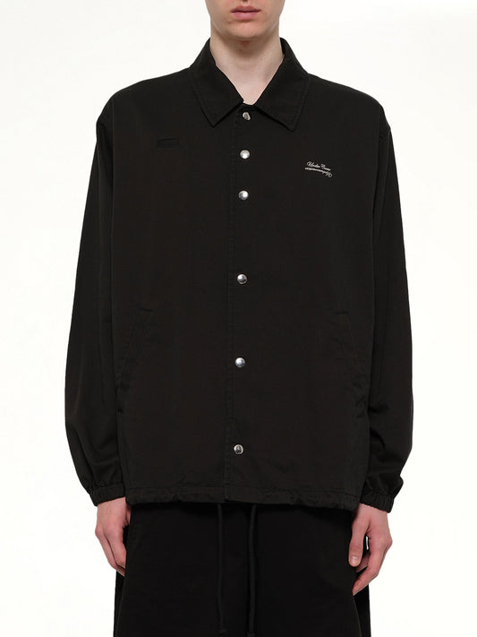 Image of Coats & Jackets. Product name - Cotton Coach Jacket in Black colour by brand - UNDERCOVER