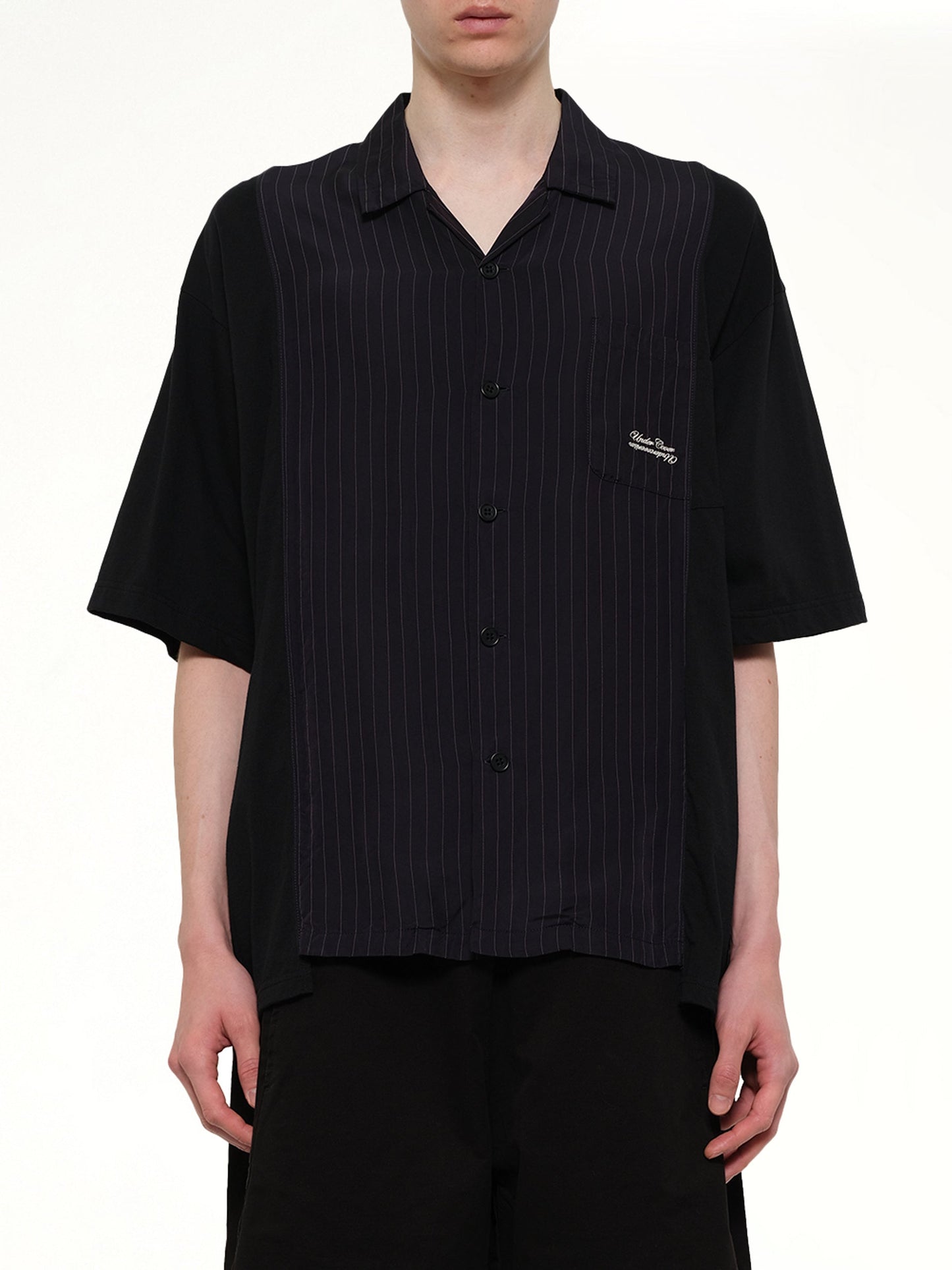 Image of Shirts. Product name - Combo SS Shirt in Navy colour by brand - UNDERCOVER