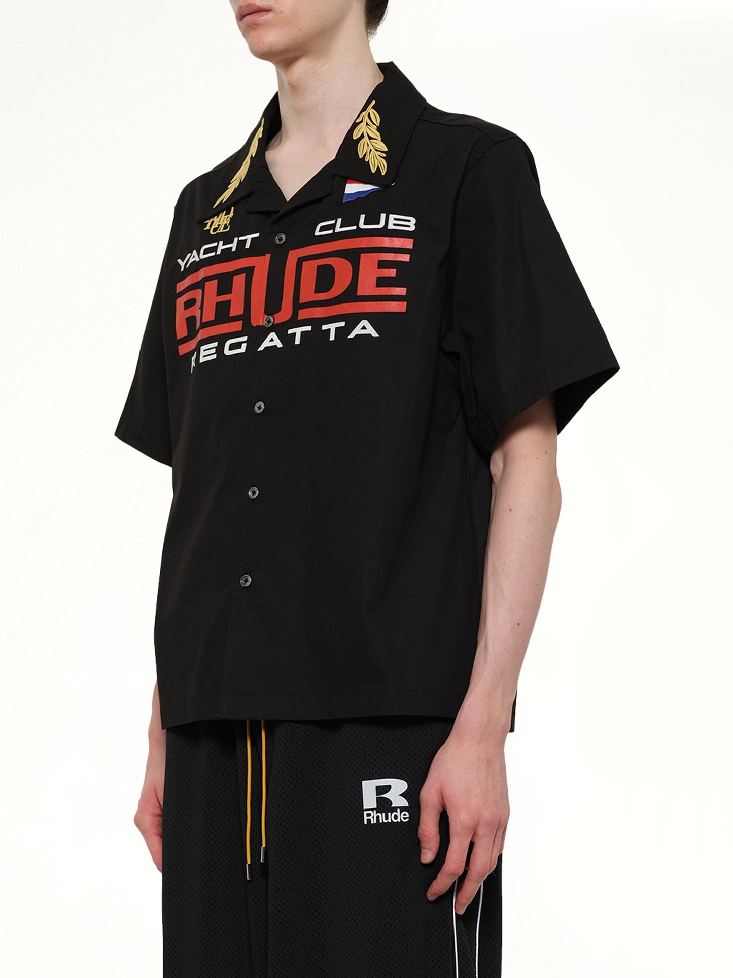 Rhude Regatta Club Shirt (Black)