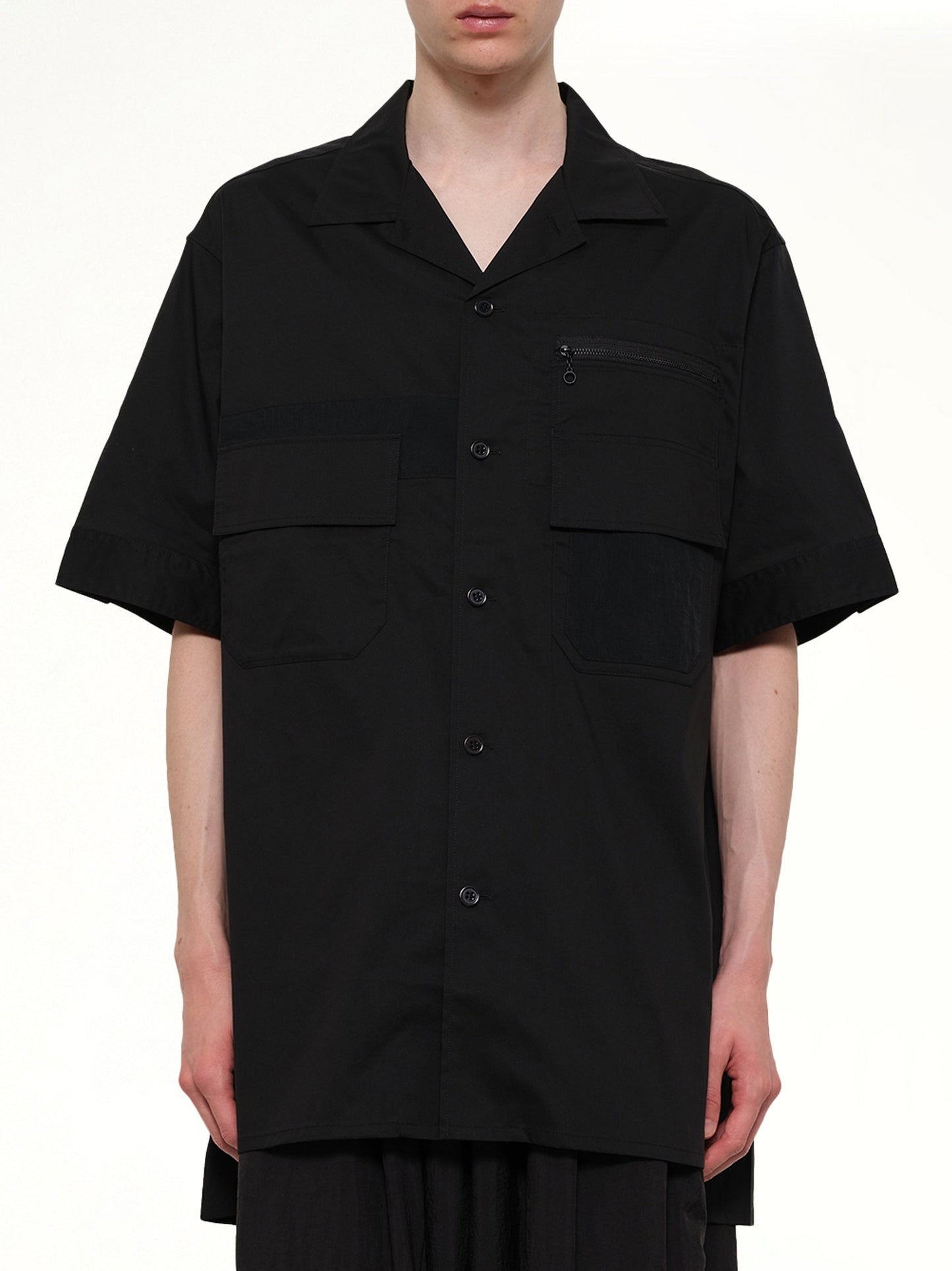 Image of Shirts. Product name - Utility Shirt in Black colour by brand - Y-3
