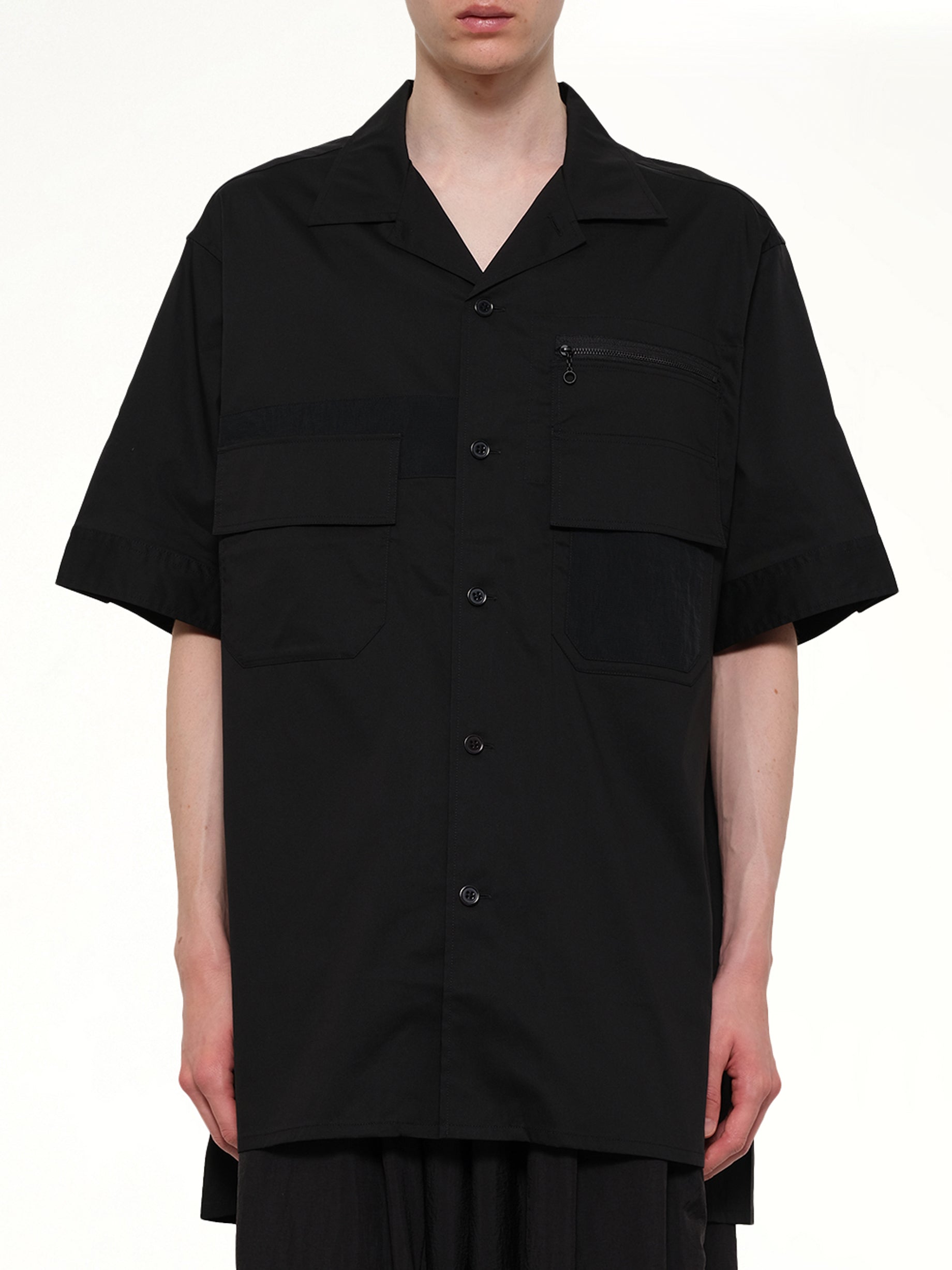 Image of Shirts. Product name - Utility Shirt in Black colour by brand - Y-3