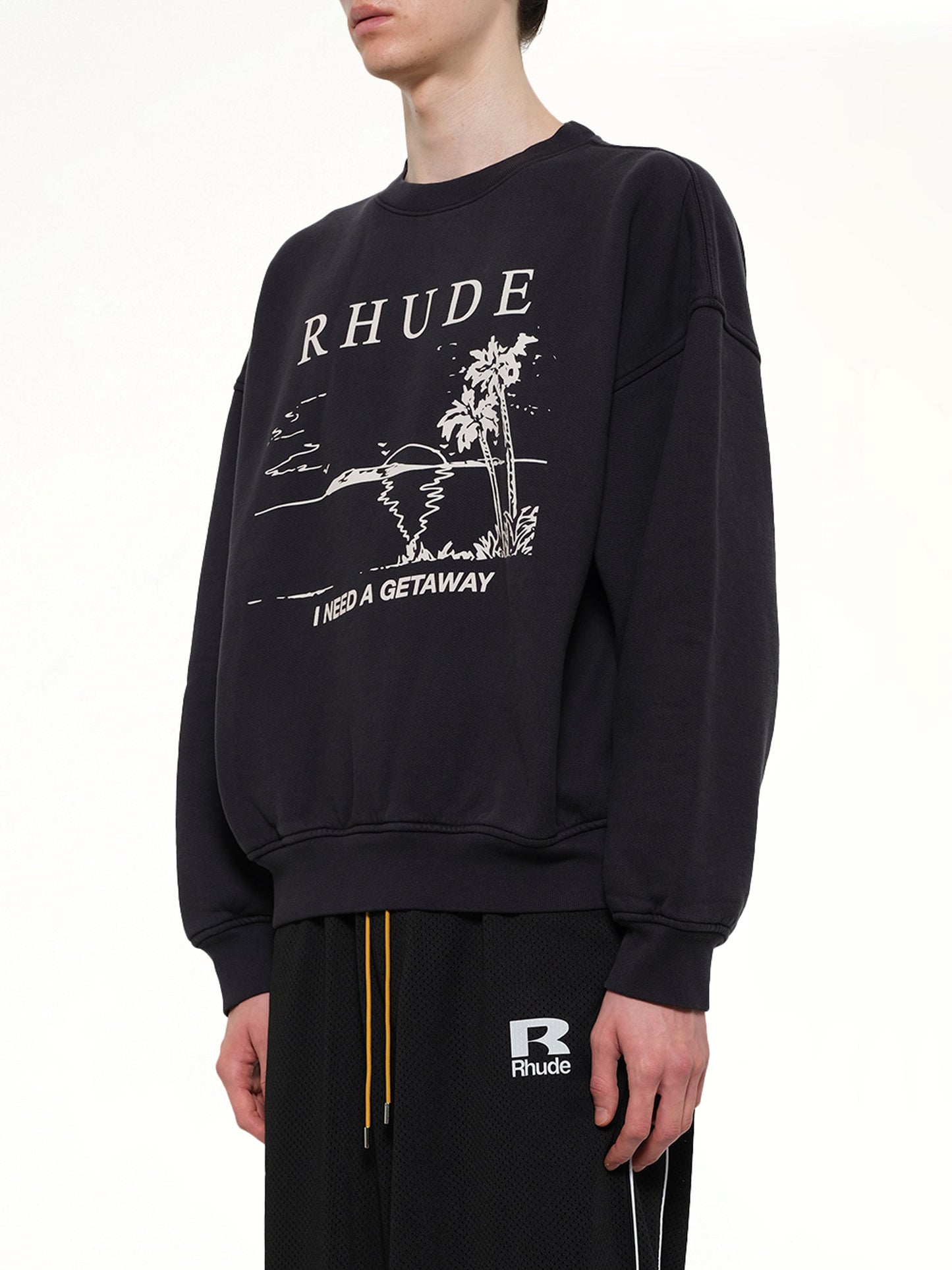 RHUDE I Need A Getaway Sweatshirt (Black)
