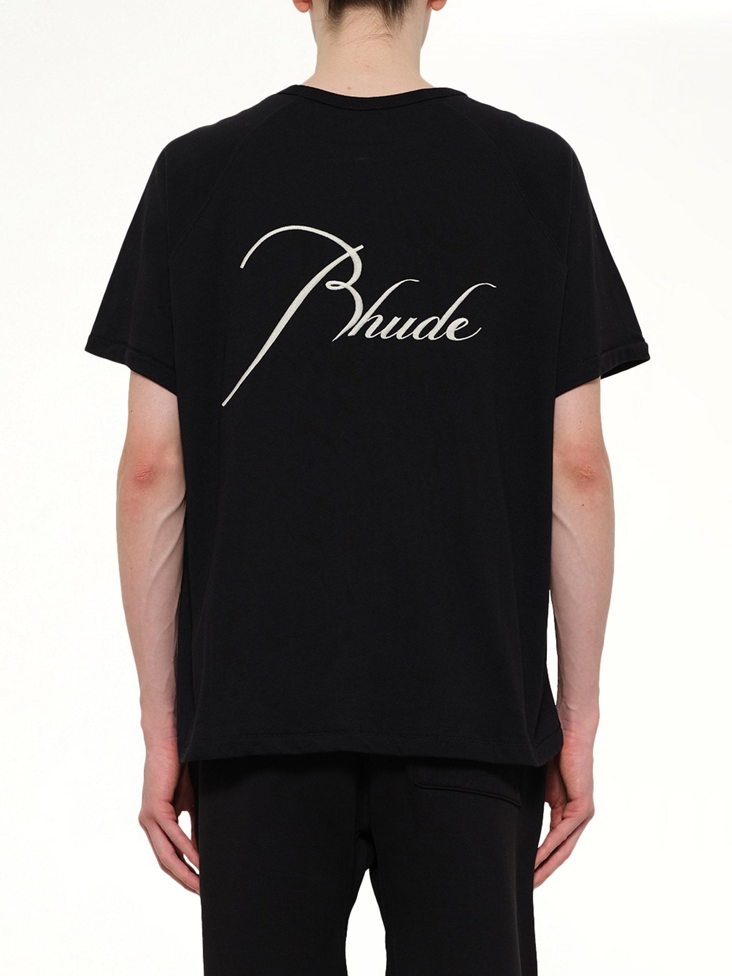 RHUDE Classique Raglan T-Shirt (Black)
