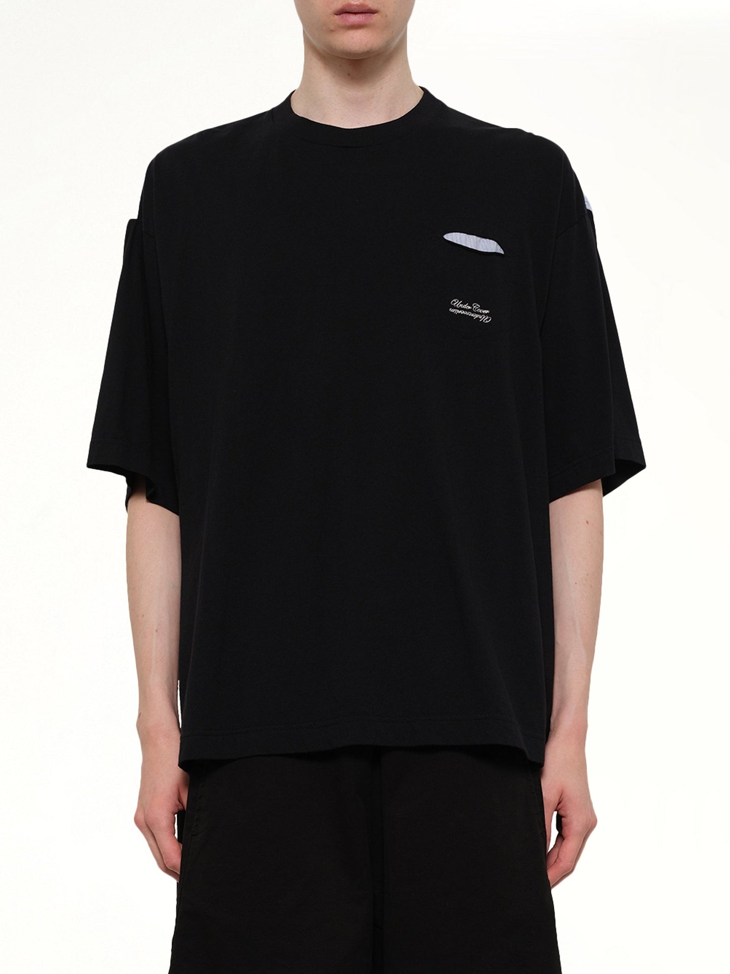 Image of T-Shirts. Product name - Combo Pocket T-Shirt in Black colour by brand - UNDERCOVER