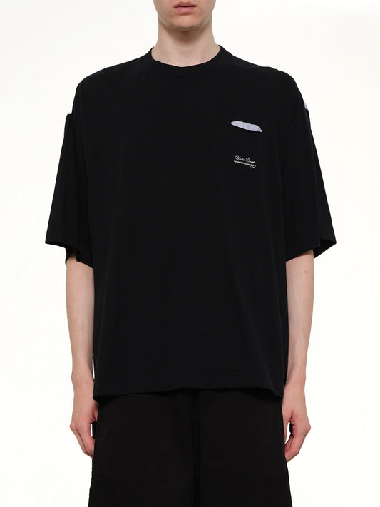 Image of T-Shirts. Product name - Combo Pocket T-Shirt in Black colour by brand - UNDERCOVER
