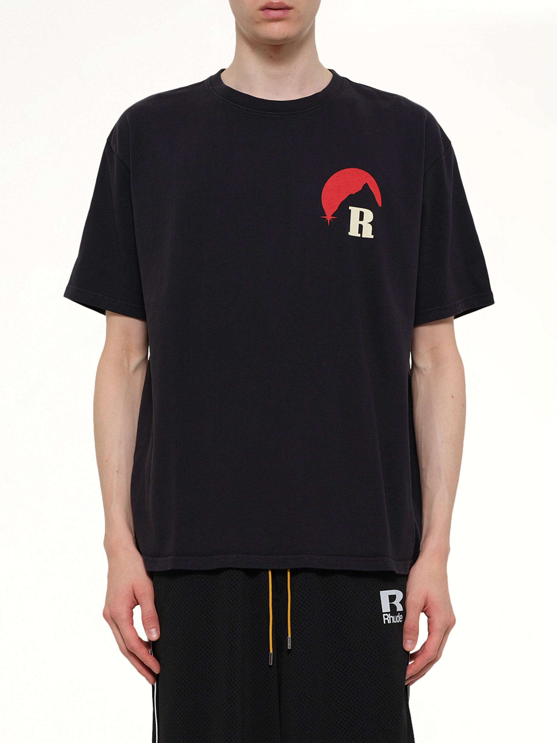 Image of T-Shirts. Product name - Moonlight Regatta T-Shirt in Black colour by brand - RHUDE