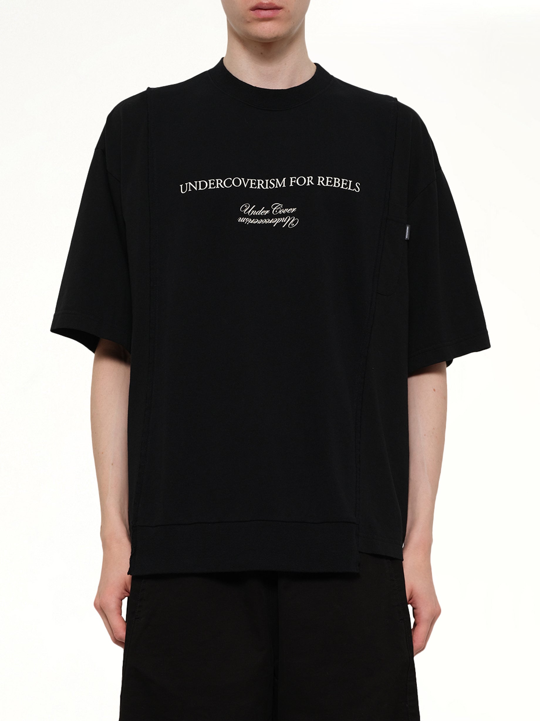 Image of T-Shirts. Product name - Undercoverism for Rebel T-Shirt in Black colour by brand - UNDERCOVER