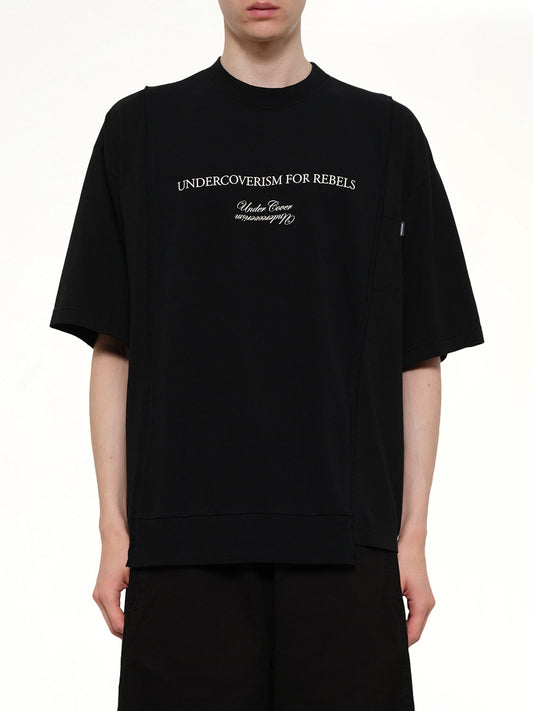 Image of T-Shirts. Product name - Undercoverism for Rebel T-Shirt in Black colour by brand - UNDERCOVER