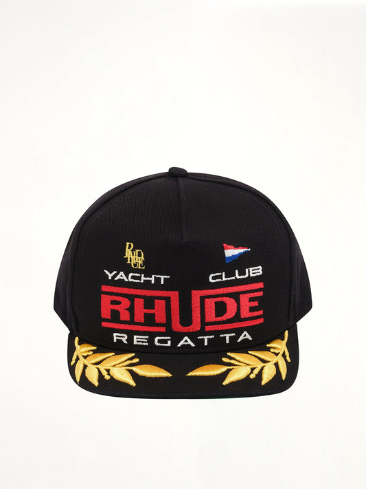Image of Hats. Product name - Regatta Club Hat in Black colour by brand - RHUDE
