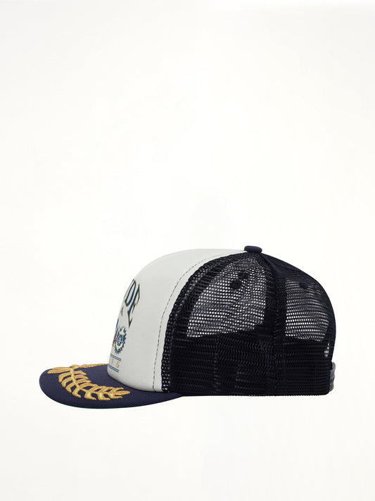 RHUDE USA Sailing Icon Trucker Hat (Navy)