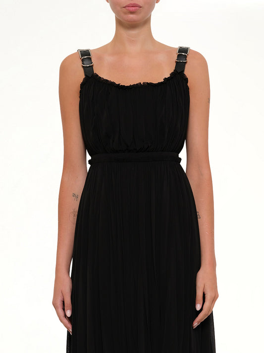 Image of Dresses. Productname: Amq Abito Jersey Mini Dress in Black colour by brand - ALEXANDER MCQUEEN