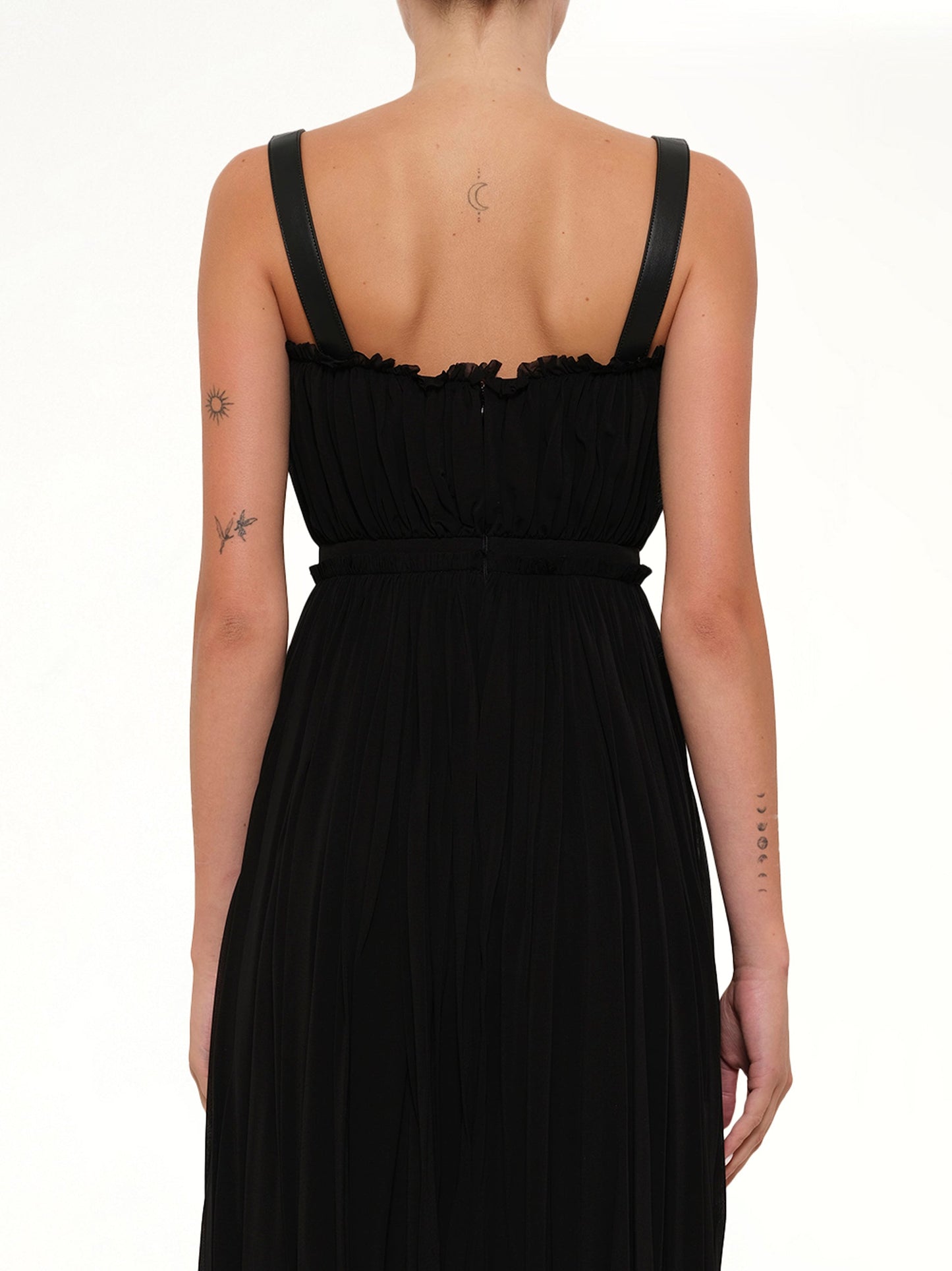 ALEXANDER MCQUEEN Amq Abito Jersey Mini Dress (Black)