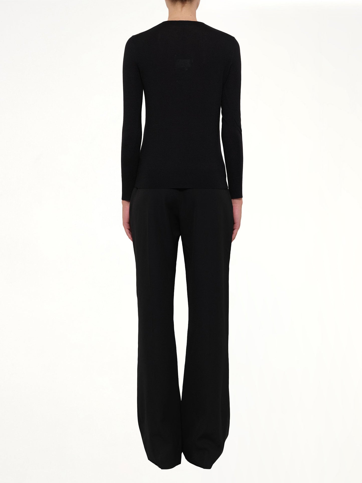 ALEXANDER MCQUEEN V Neck Cardigan (Black)