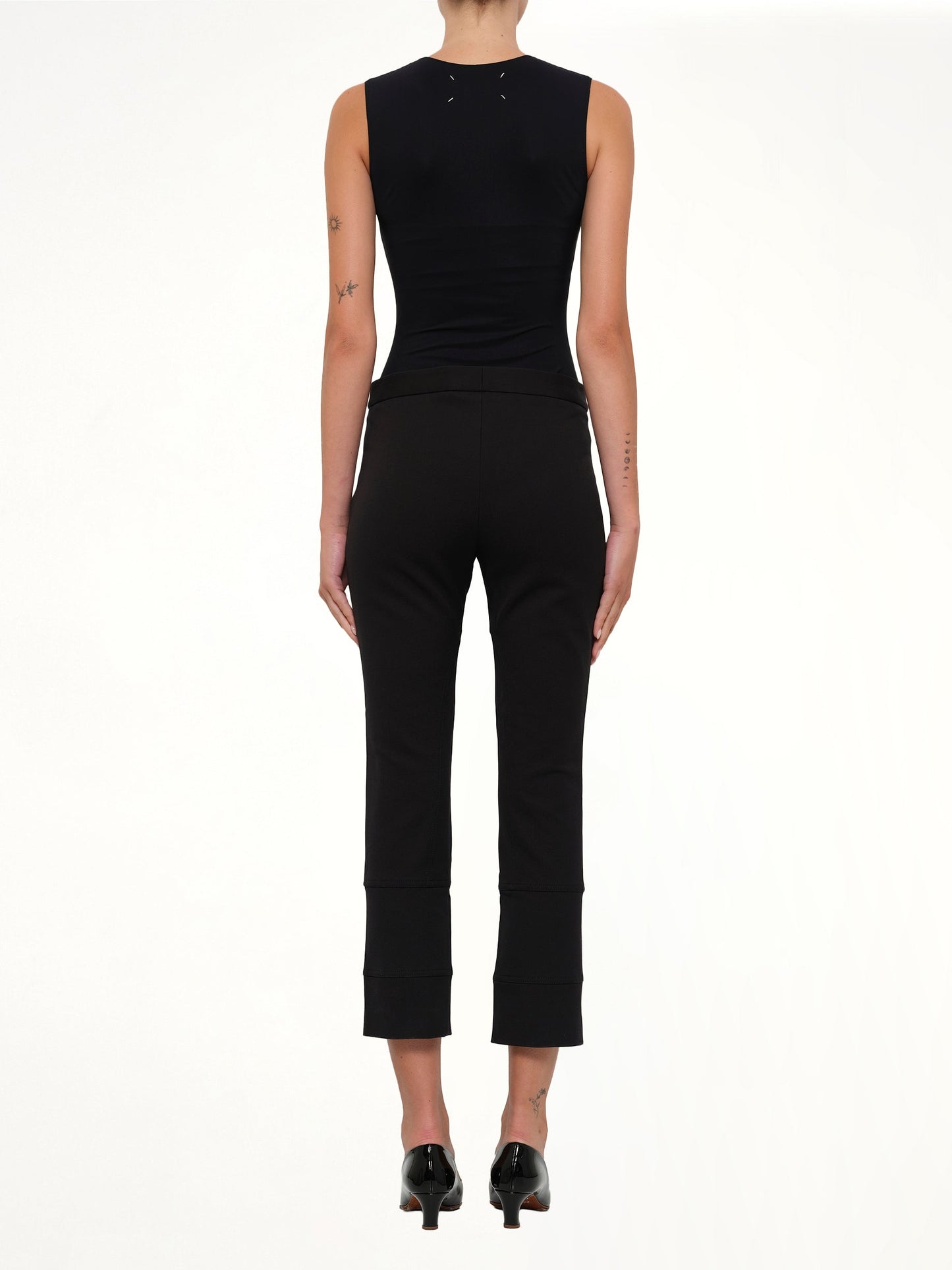 ALEXANDER MCQUEEN Fitted Zip Pants (Black)