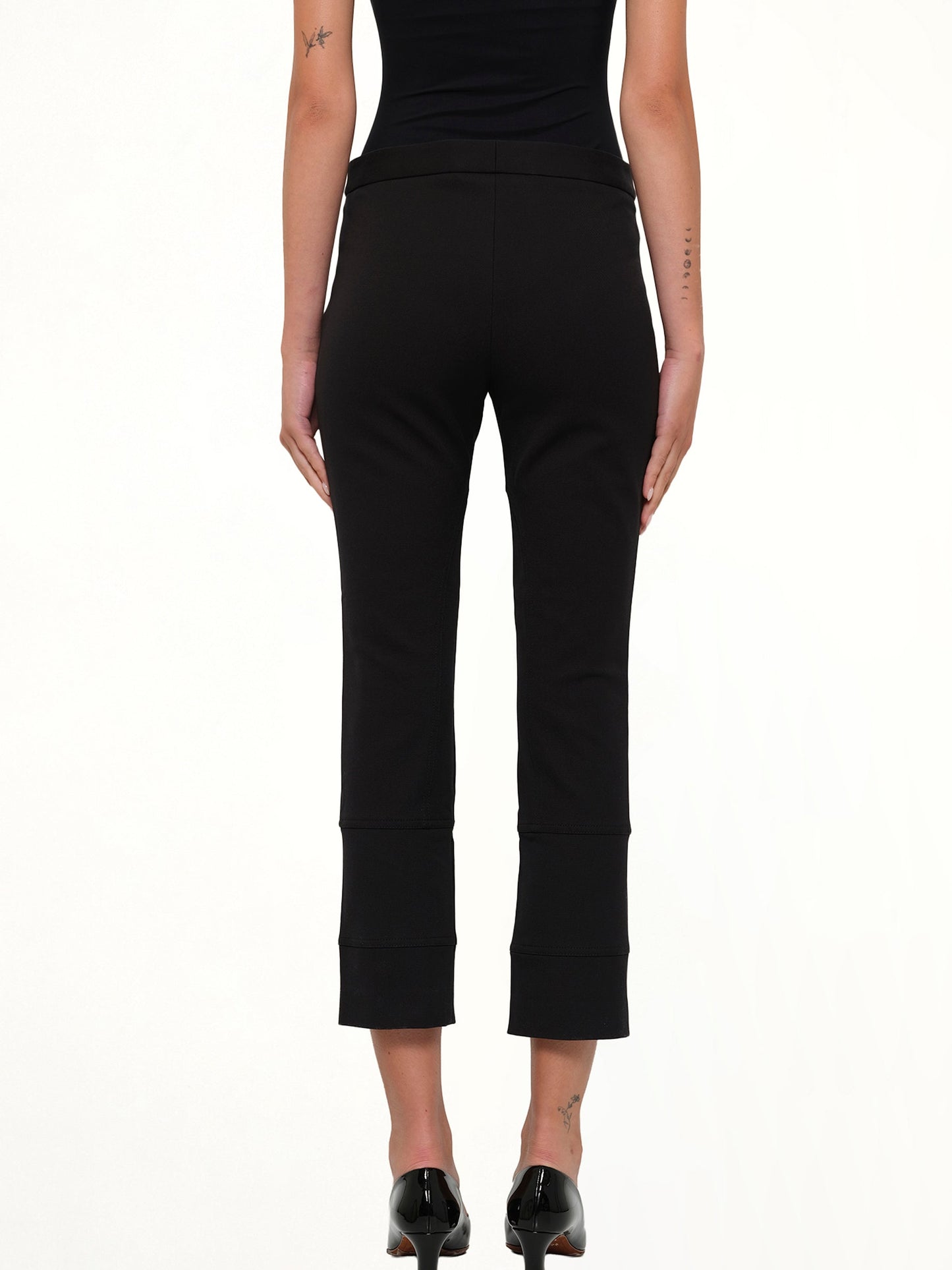 ALEXANDER MCQUEEN Fitted Zip Pants (Black)