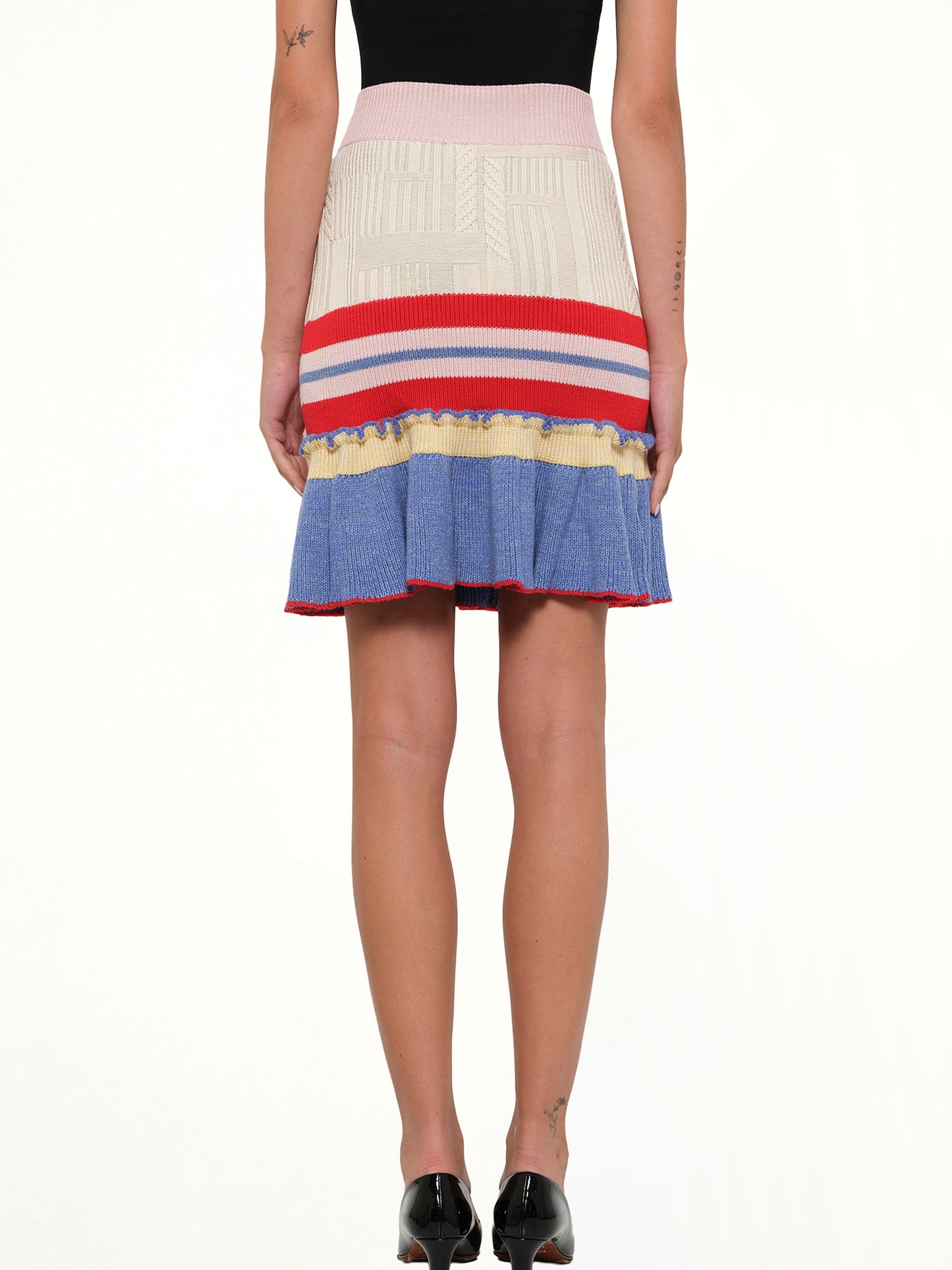 ALEXANDER MCQUEEN Knit Tweed Mini Skirt In Multicolour (Multi)