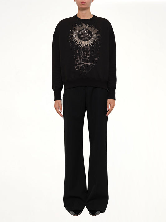 ALEXANDER MCQUEEN Embroidered Sweatshirt (Black)