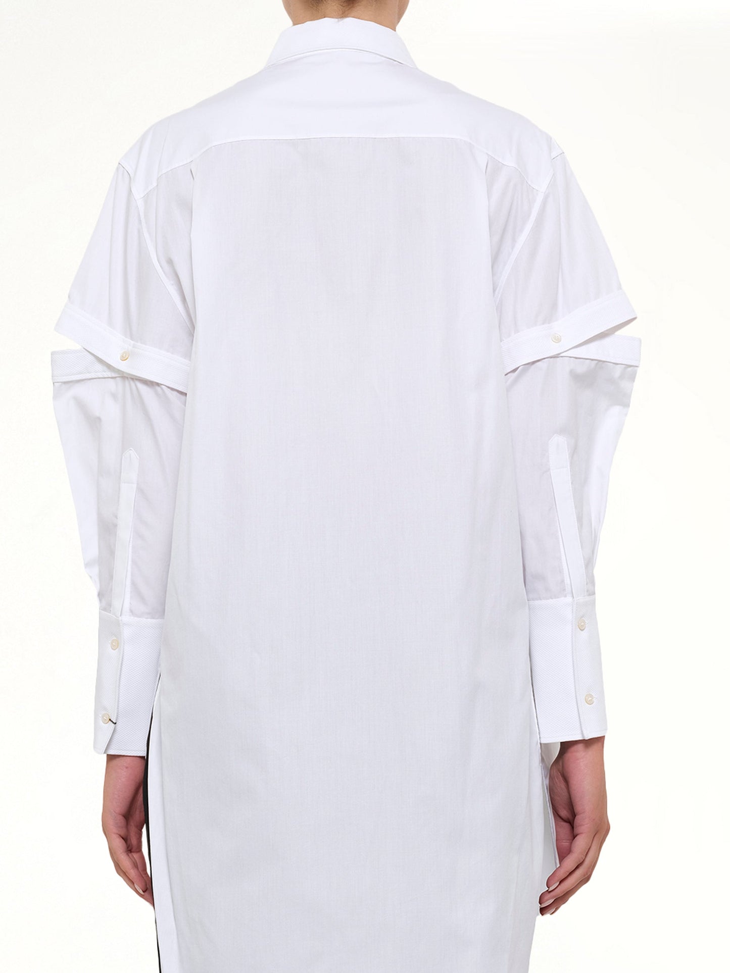 ALEXANDER MCQUEEN Amq Slash Sleeve Shirt (White)