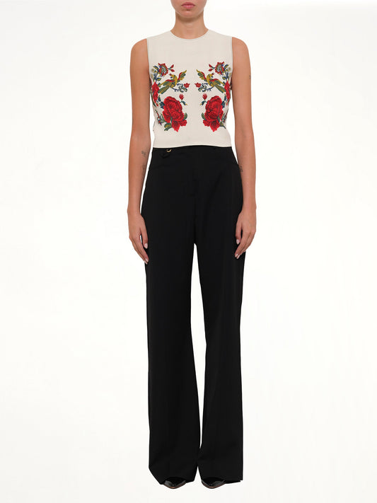 ALEXANDER MCQUEEN Engin Sleeveless Top (White)