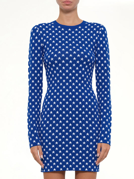 Image of Dresses. Productname: Givenchy Short Dress Blue in Blue colour by brand - GIVENCHY