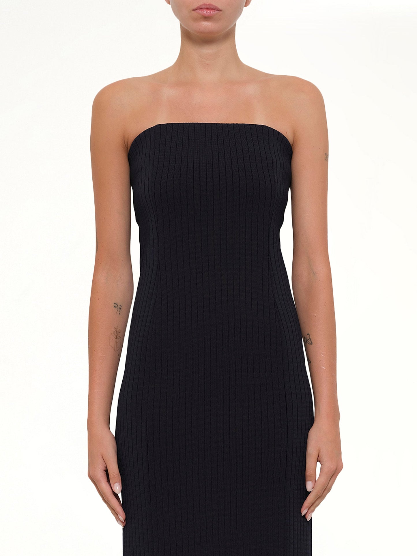 Image of Dresses. Productname: Viscose Rib Long Dress in Blue colour by brand - GIVENCHY