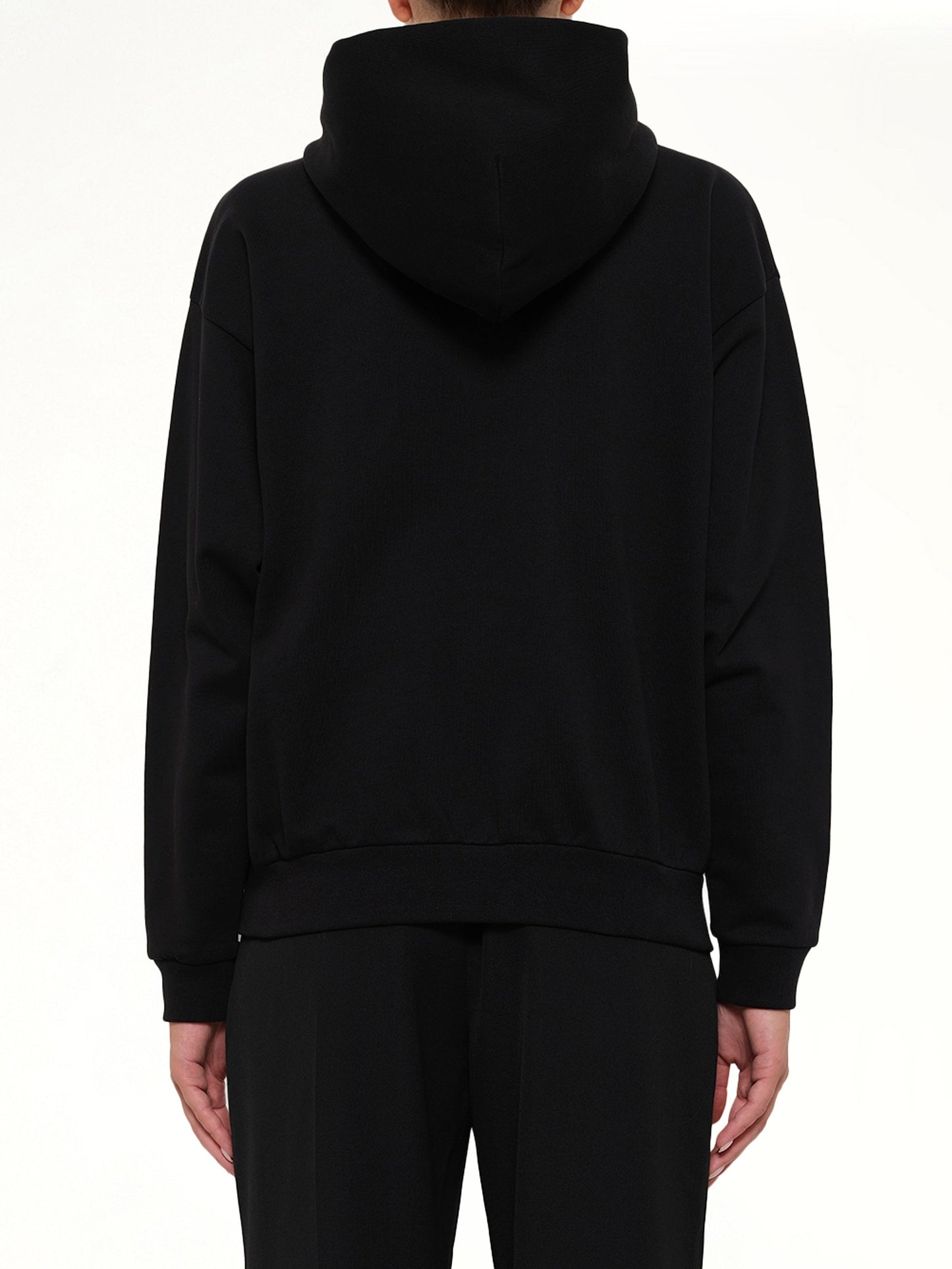 GIVENCHY Embroidered Zip Hoodie (Black)