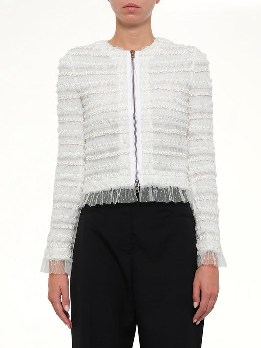 Image of Coats & Jackets. Productname: Givenchy Jacket 17P3023350 100 in White colour by brand - GIVENCHY