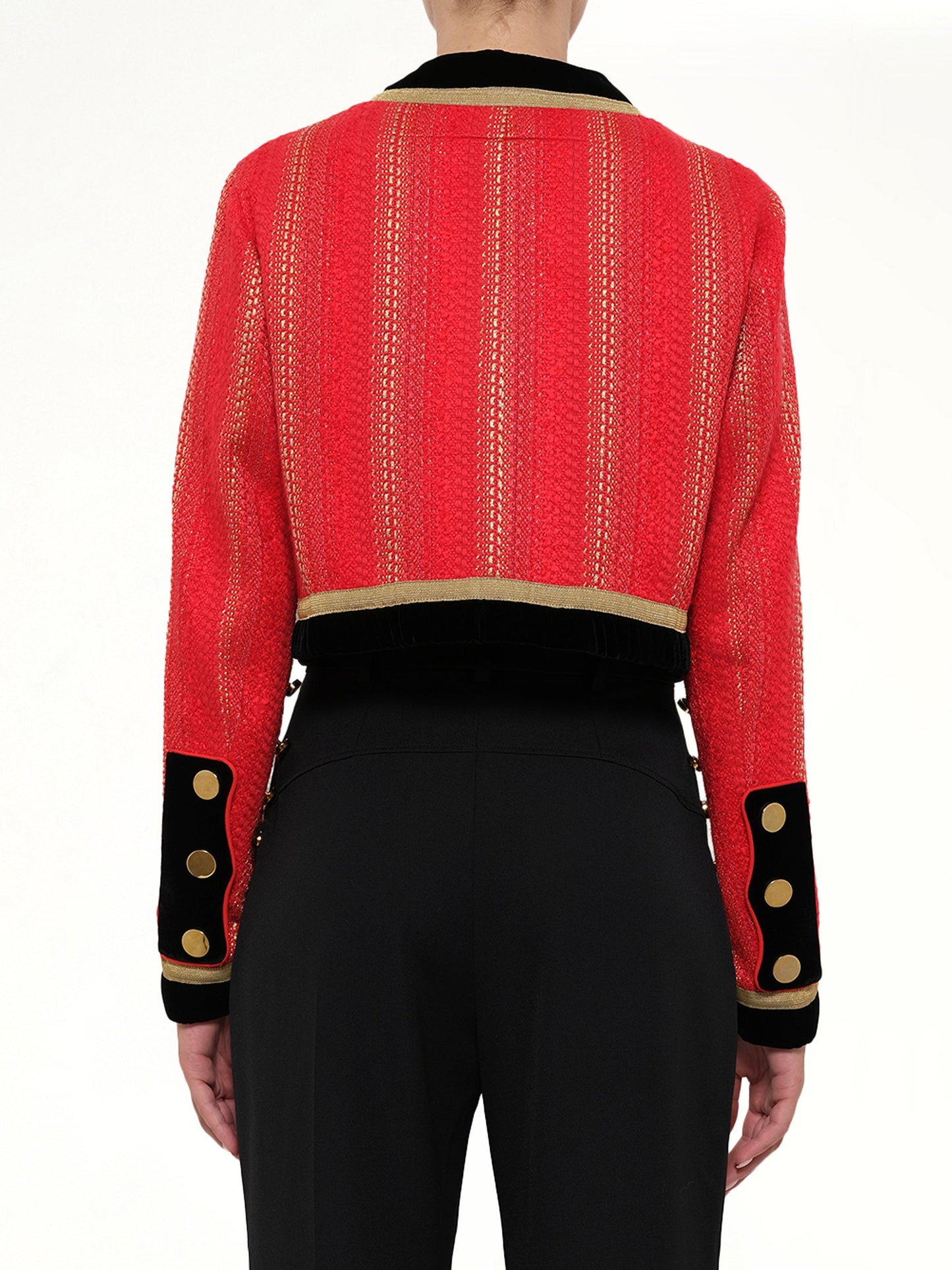 GIVENCHY Cropped Jacket (Red)