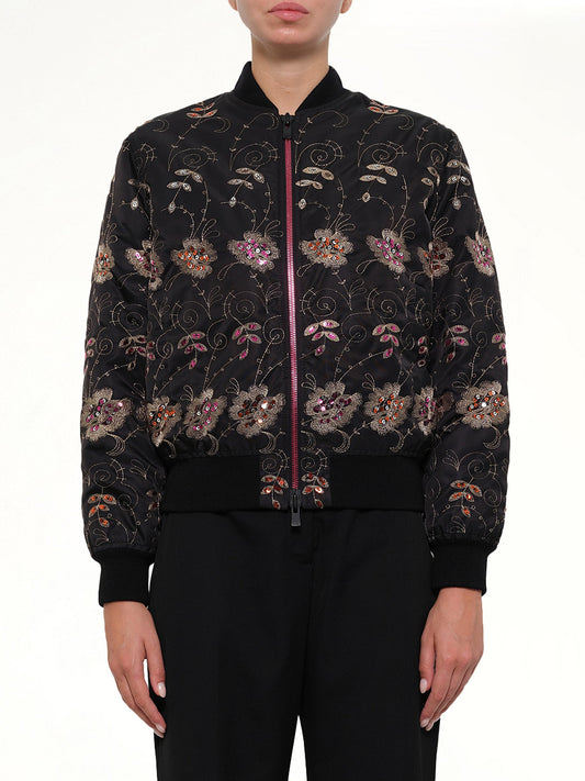 Image of Coats & Jackets. Productname: Podium Bomber Jacket in Black colour by brand - GIVENCHY