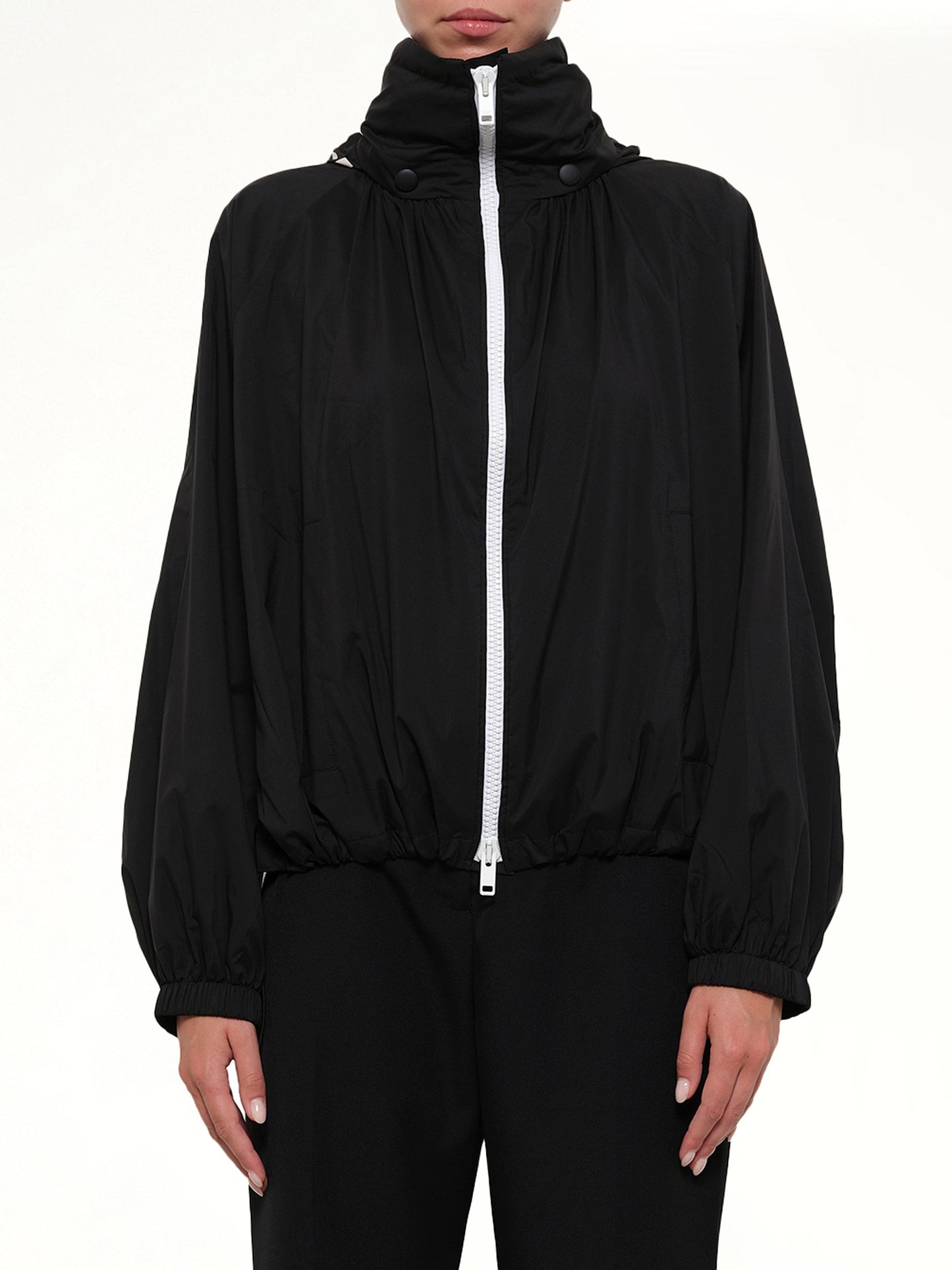 Image of Coats & Jackets. Product name - Hood Windbreaker in Black colour by brand - GIVENCHY