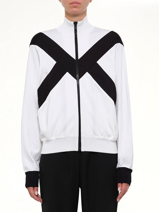 Image of a model wearing Outerwear. Productname: Turtle Neck Multi Sweater in Black colour by brand - GIVENCHY