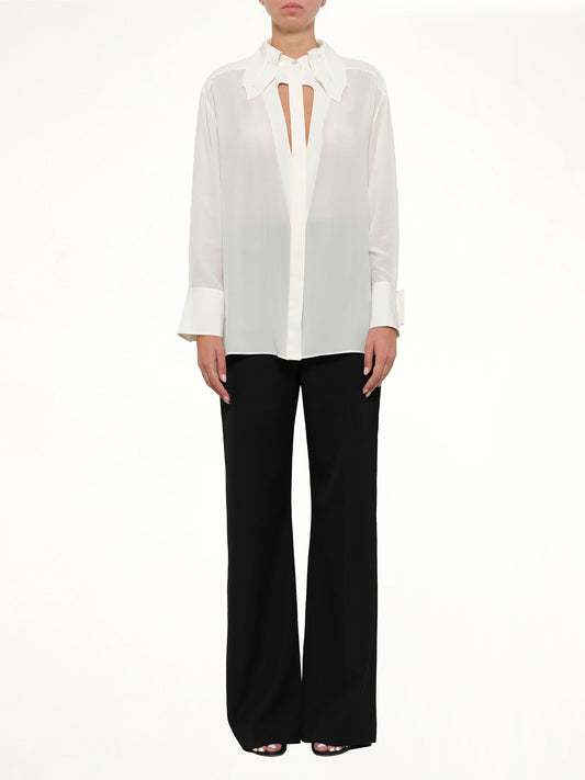 GIVENCHY Cut Out Tailoring Shirt (White)