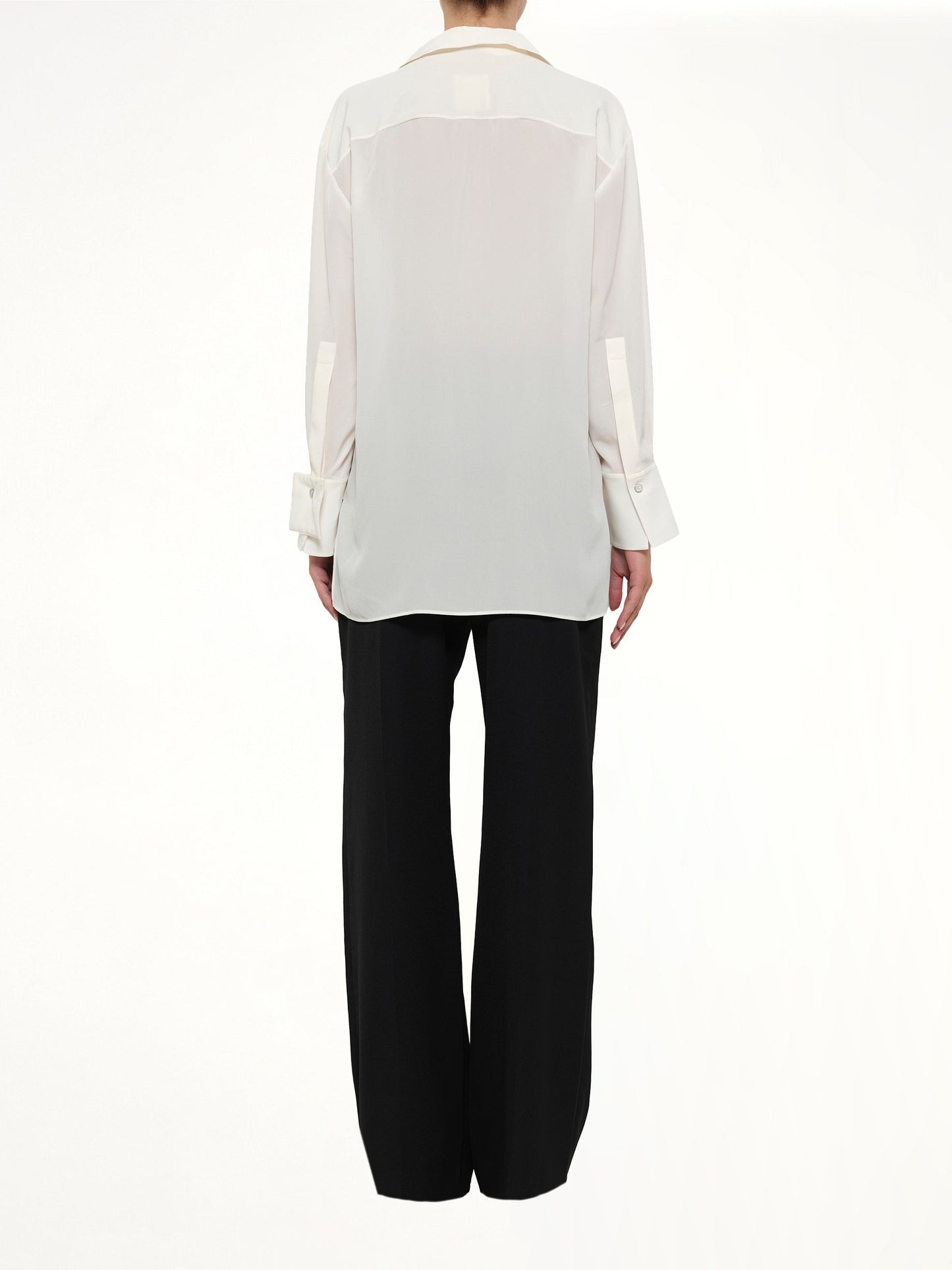 GIVENCHY Cut Out Tailoring Shirt (White)