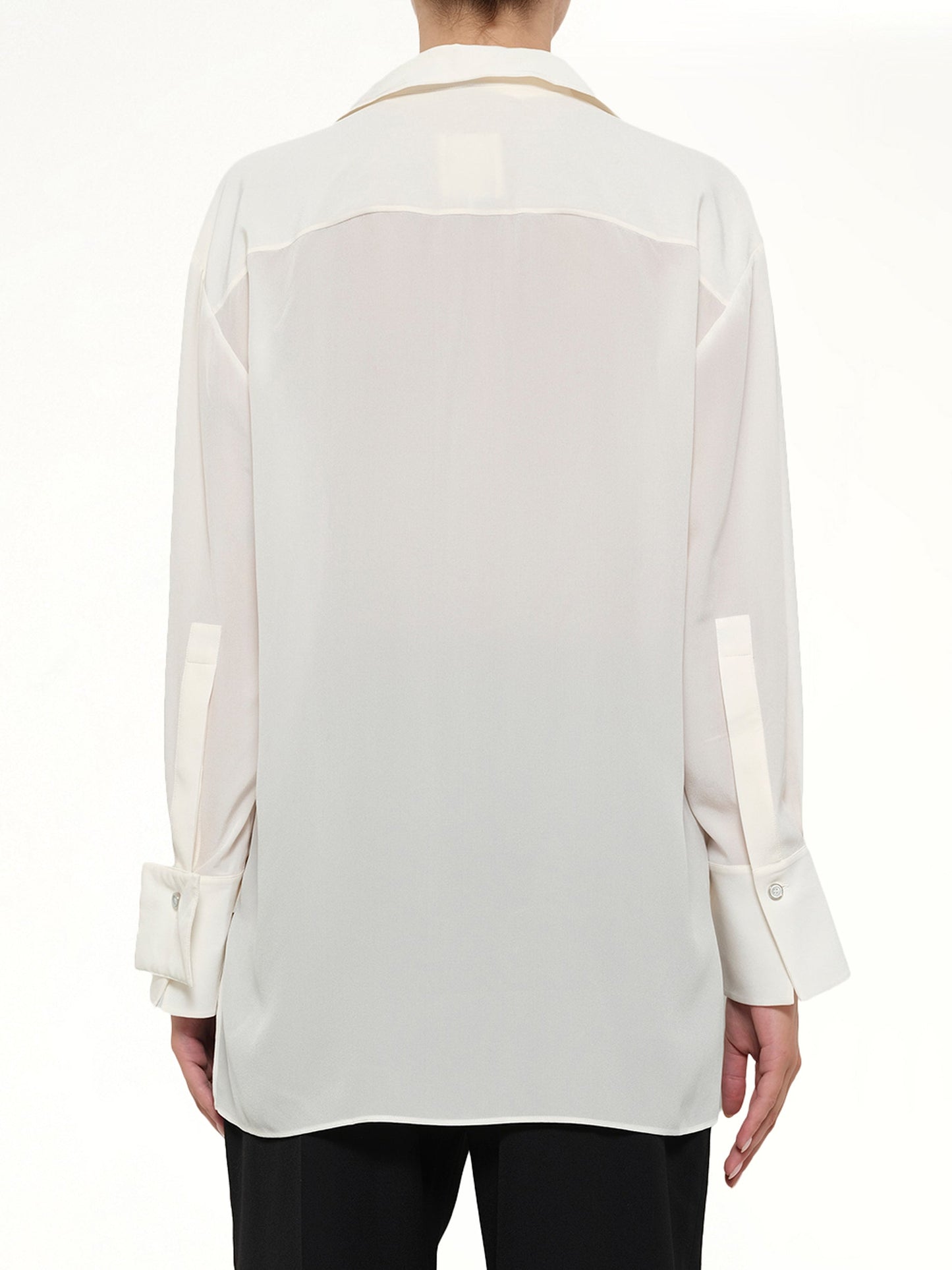GIVENCHY Cut Out Tailoring Shirt (White)