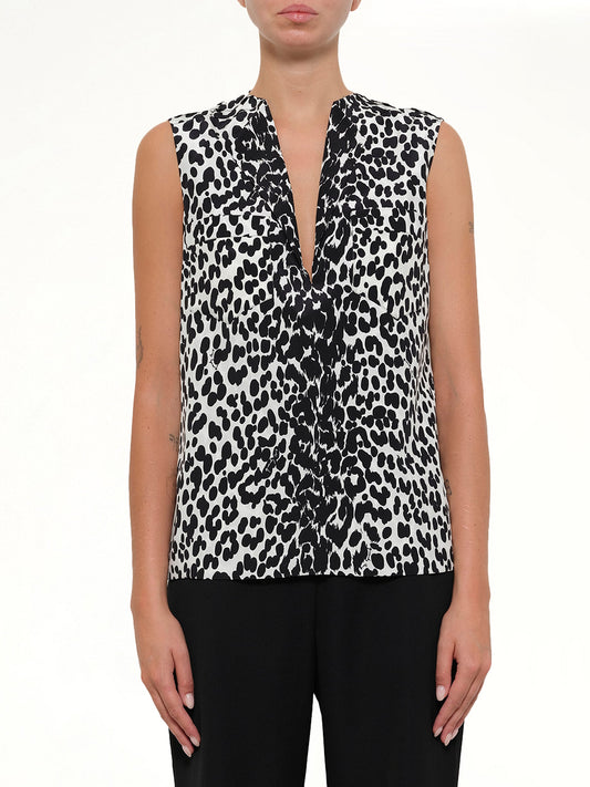 Image of Shirts. Product name - Sleeveless Shirt in White colour by brand - GIVENCHY