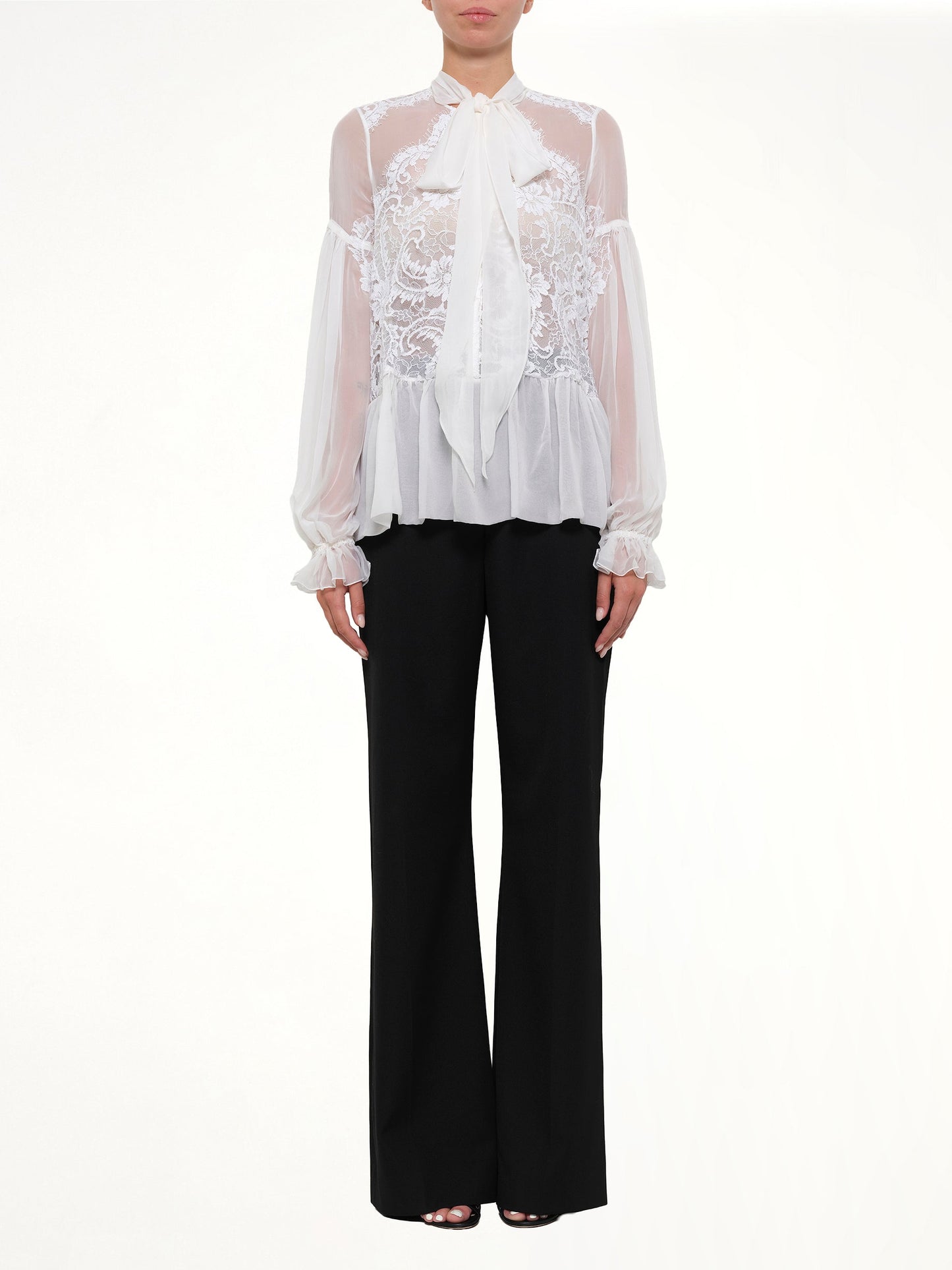 Givenchy Long Sleeve Tops (White)