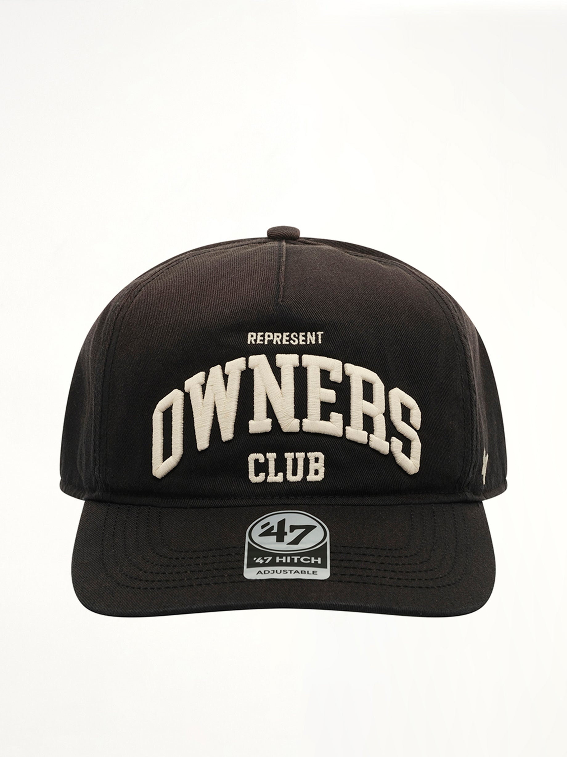 Image of Hats. Product name - Represent Owners Club Cap in Black colour by brand - REPRESENT