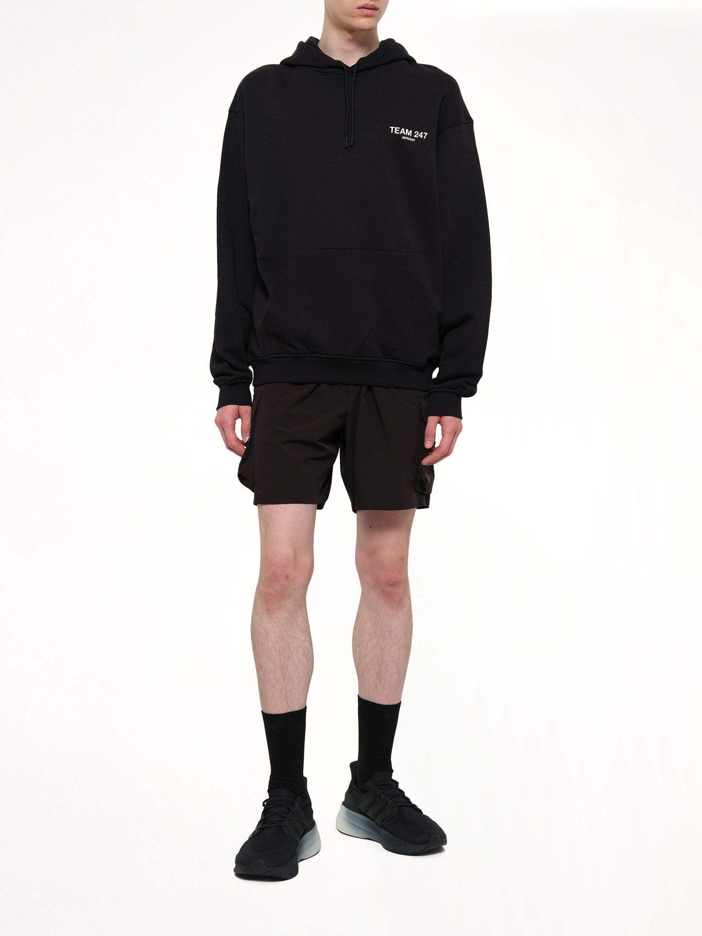 REPRESENT Team 247 Oversized Hoodie (Black)