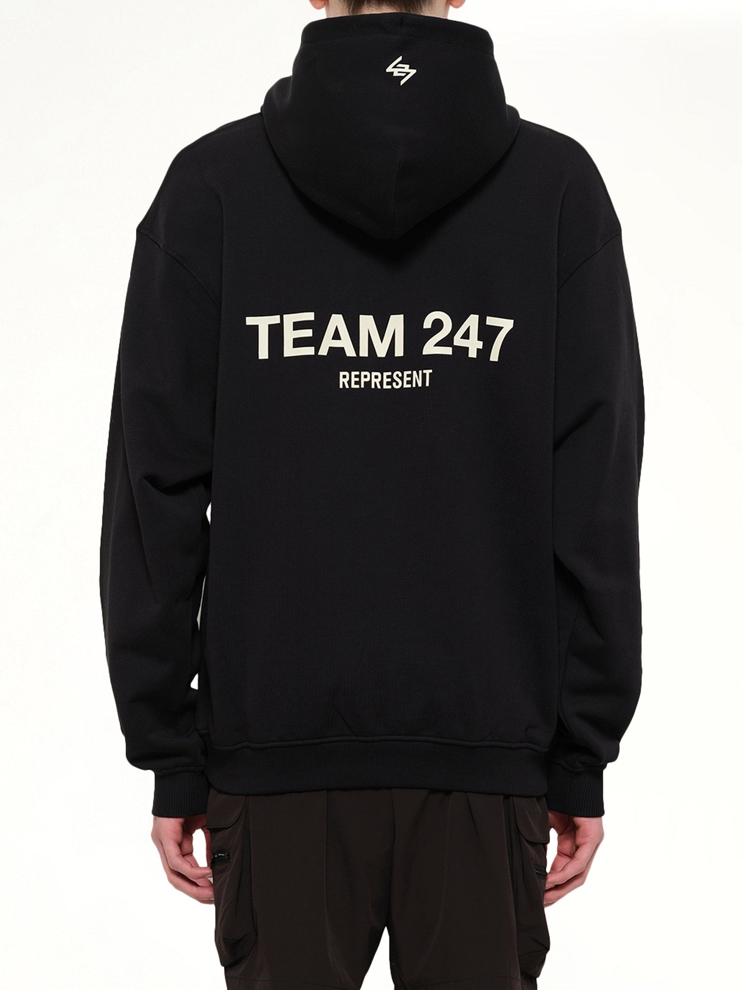 REPRESENT Team 247 Oversized Hoodie (Black)