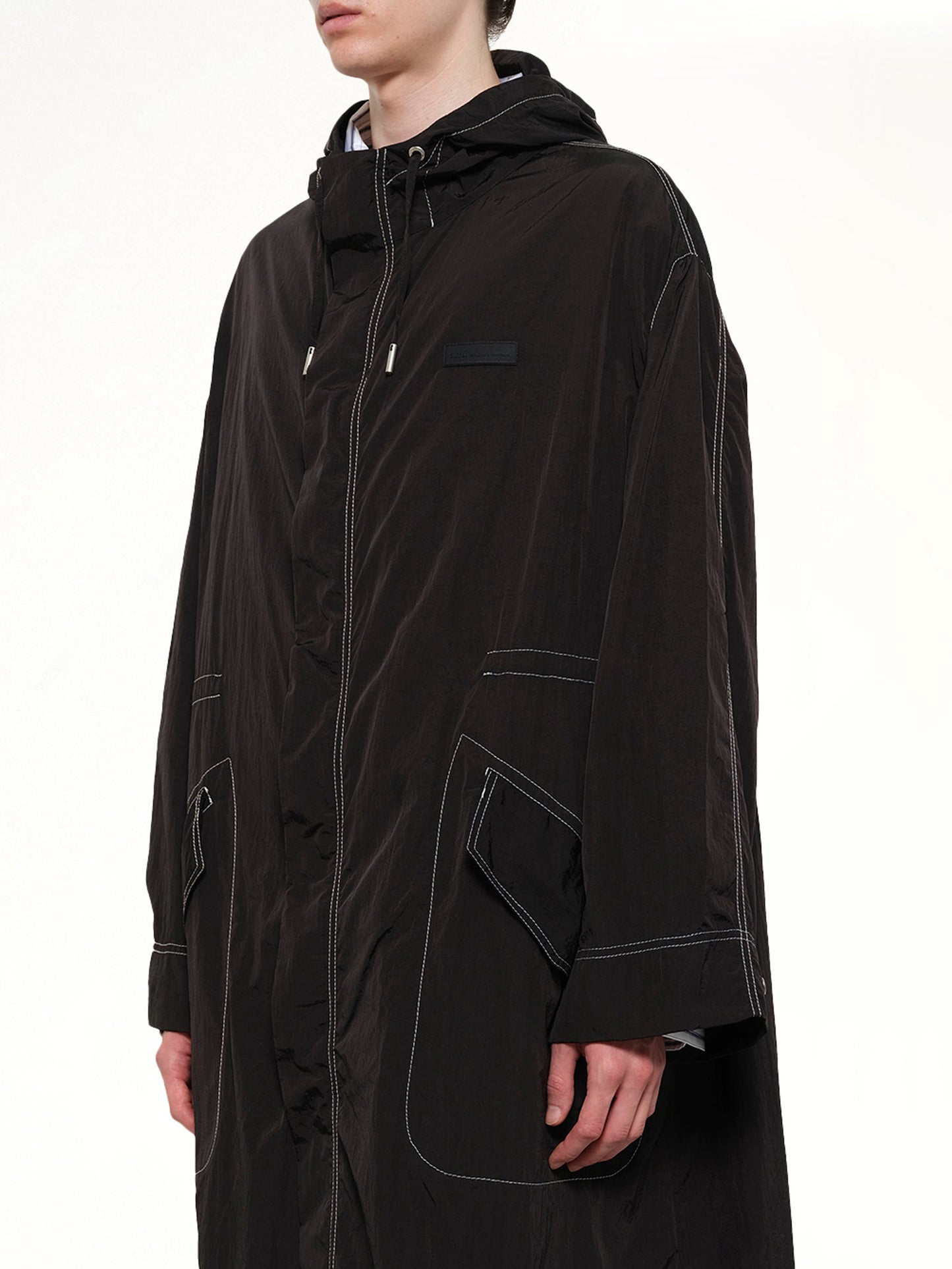 AMI PARIS Long Parka (Black)